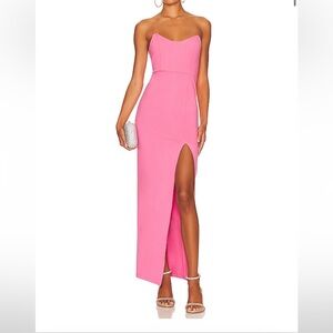 Superdown Strapless Pink Dress